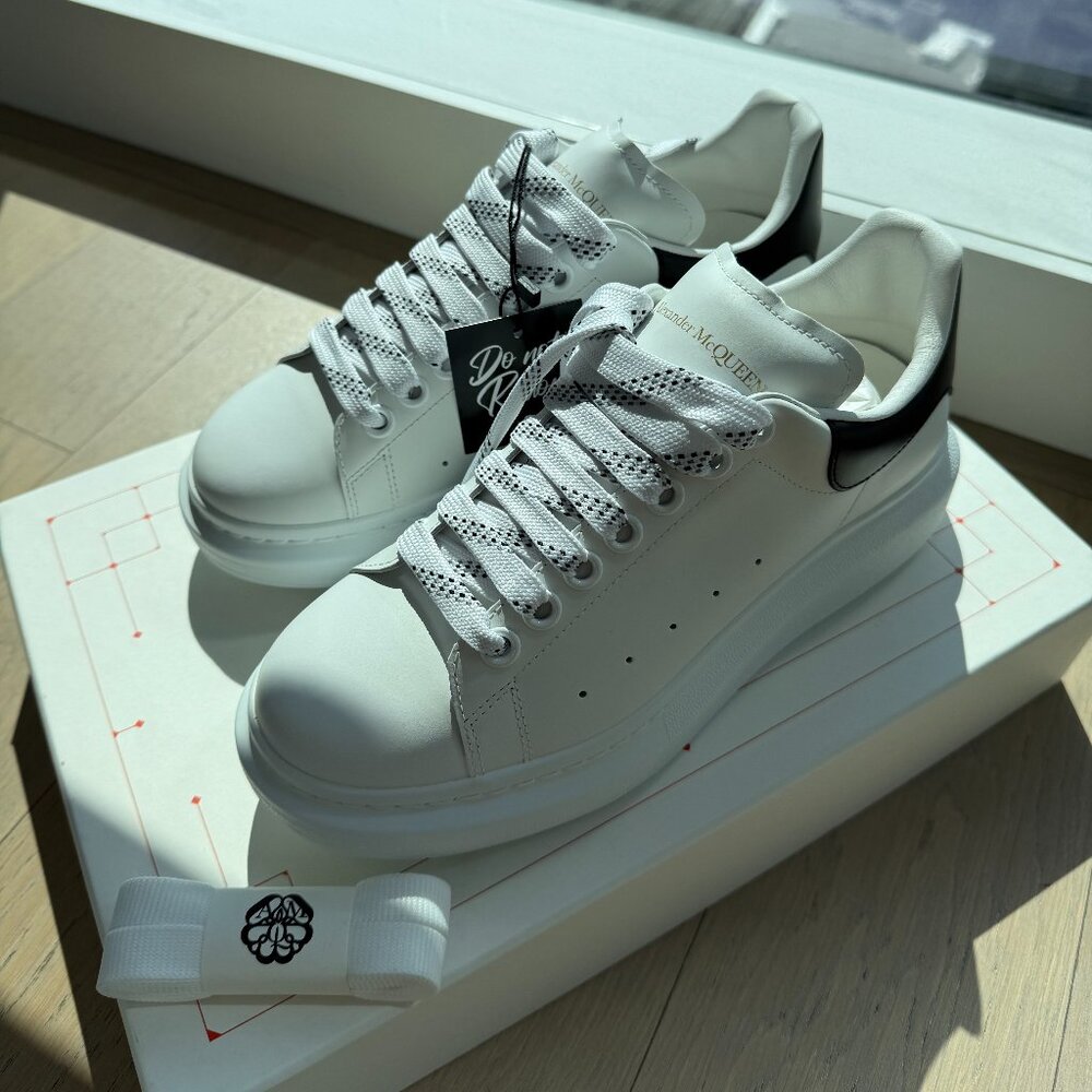 Alexander McQueen Oversized Low-Top Sneakers (NEW W/ BOX, TAG, WHITE SHOELACES)